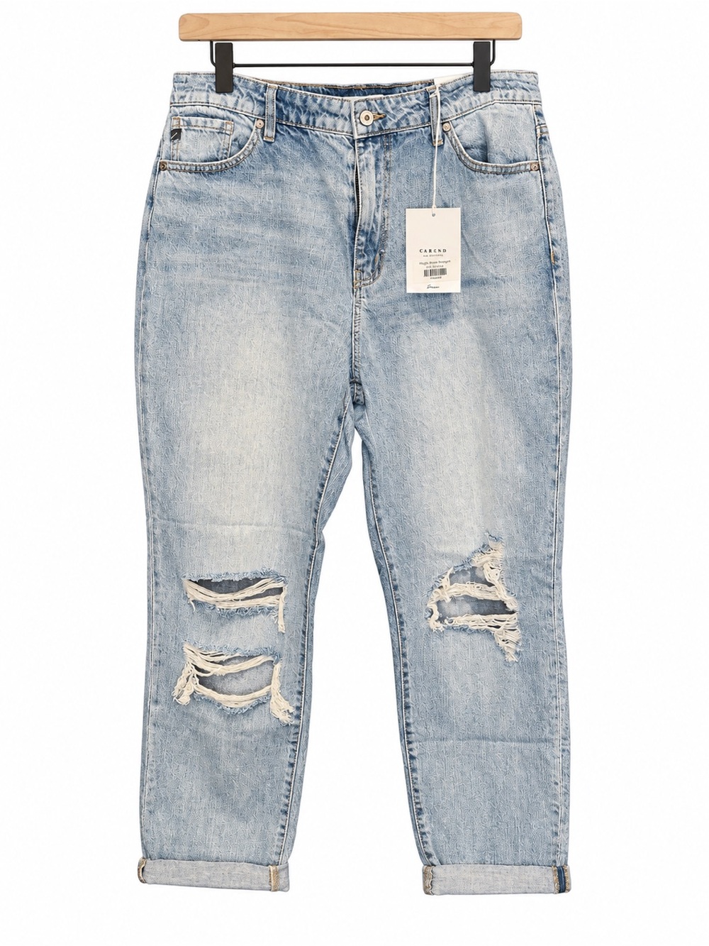 KanCan Light Blue Distressed Boyfriend Jeans